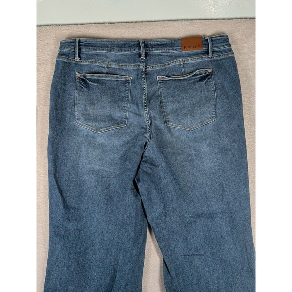 Judy Blue Mid Rise Tummy Control Vintage Straight Denim Jeans Women’s 24W Blue - Picture 8 of 10